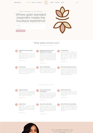 Femme Flôr Women's Pelvic Medicine Website Themes