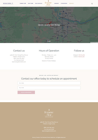 Femme Flôr Women's Pelvic Medicine Website Themes