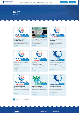 Waterkeepers Bahamas Website Themes