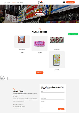 Princetissue Website Themes