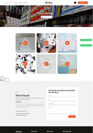 Princetissue Website Themes