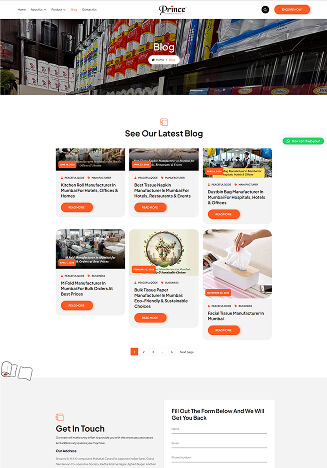 Princetissue Website Themes