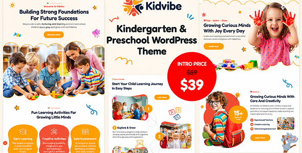 KidVibe – Kindergarten & Preschool WordPress Theme